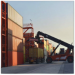 Container Handling Rack Fire Suppression System