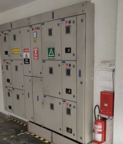 Electrical Panel fire suppression system