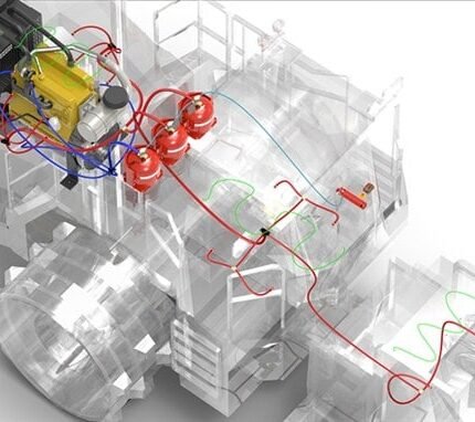 Vehicle Engine Fire Suppression System